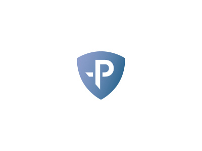 DiamondDesign PacificHomePros blue emblem flat logo p protection shield simple