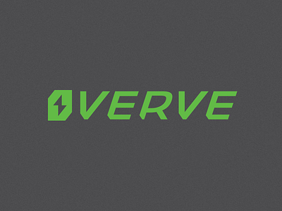 Verve Electric Logo branding caps custom font custon type design flat italic logo simple