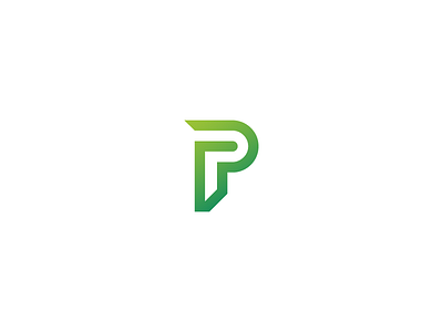 Passive Profits Logo branding flat icon letter p logo p