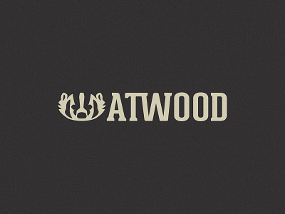 Atwood Logo badger branding flat logo simple