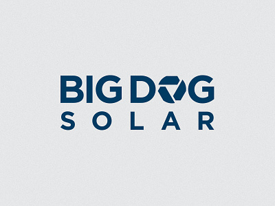 Big Dog Solar Logo flat logo recycle recycling simple solar solar power