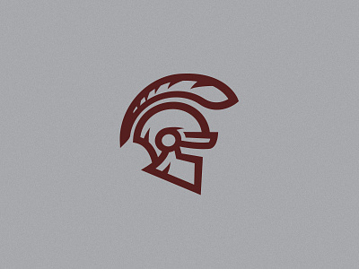 FIT Logo design flat helmet knight logo outline trojan warrior