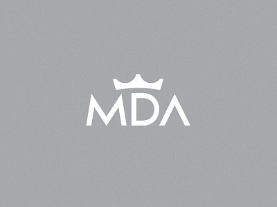 MDA Logo Final apparel crown design flat logo simple