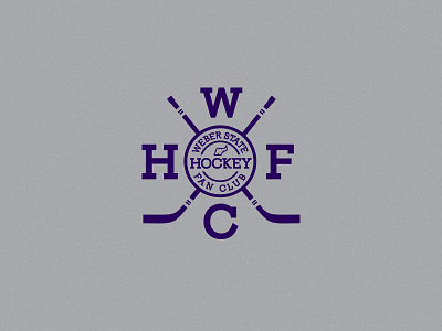 WSU Hockey Fan Club college design flat hockey logo simple sports x