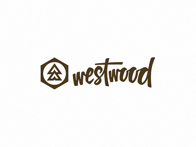 Westwood Sunglasses Logo cursive custom flat logo script simple tree wood