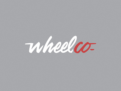 Wheel Co. Logo cursive design flat font logo script simple wheel