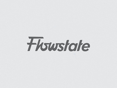 Flowstate Wordmark combo cursive design f lettering logo sans serif script wordmark