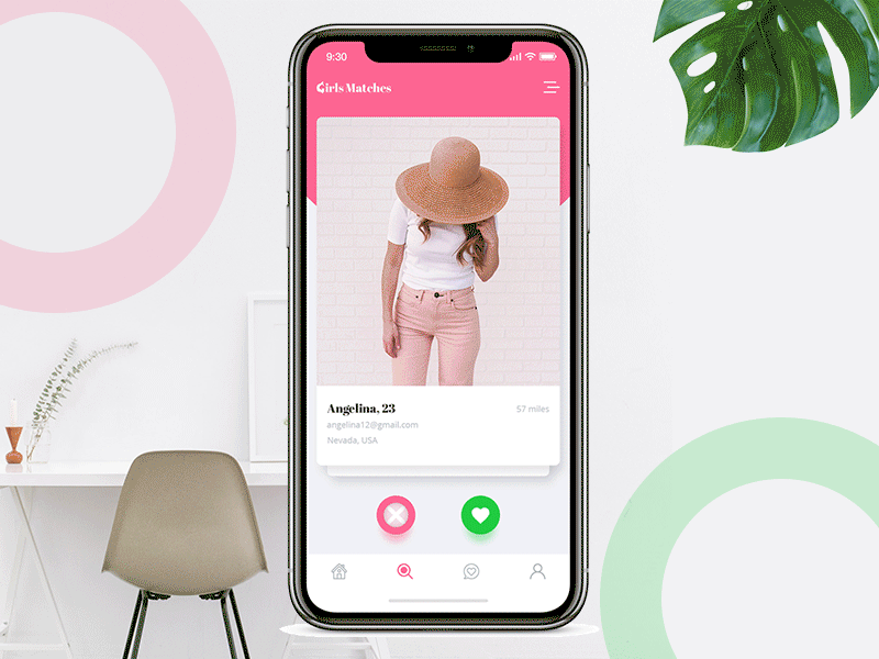 Dating App design mobileapp