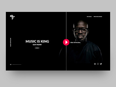 DJ Black Coffee personal web page design