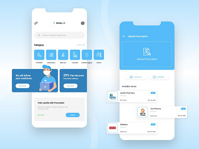 Pharmacy/Medicine Delivery App Design