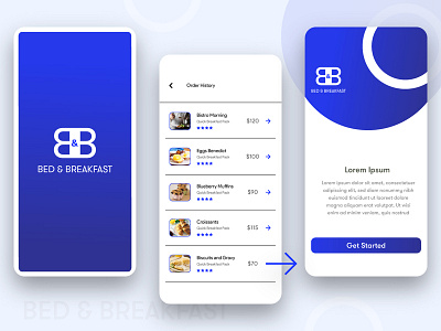 Breakfast Delivery App Design appdesign application concept mobile app ui ux