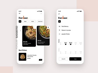 Food Delivery App Design app concept app designers app developer app development appdesign concept design food app design food delivery app design illustration ios app mobile app design ui