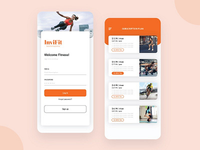 Fitness Event Management App Design android app app app concept app design app designers app development application concept design fitness fitness app illustration ios app mobile app mobile app design signup screen ui ux vector workout