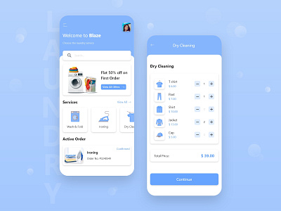 Laundry Booking App Design