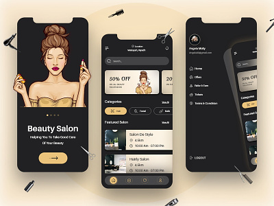 Salon Appointment Booking App Design