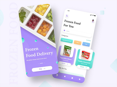 Frozen Food Delivery App Design