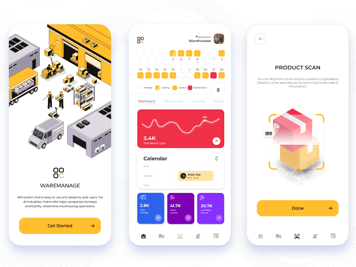 Warehouse Management App Design by Kody Technolab on Dribbble