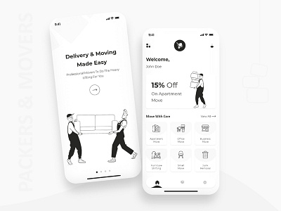 Packers and Mover App Design