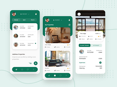 Rental property management for landlord app design for rental property app designers app interaction landlords mobile app property management rental property management