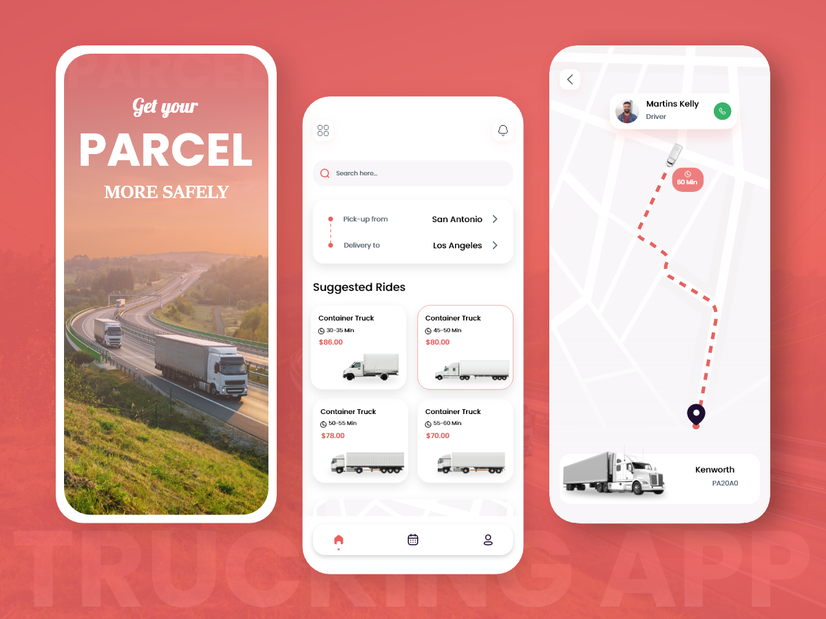 Trucking App Design by Kody Technolab on Dribbble