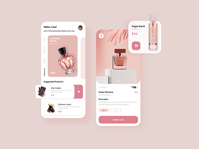 Cosmetic Industry App Design