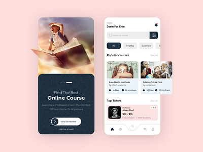 Education App Design app designer education app education app design education technology trending in education uiux designers uplabs community