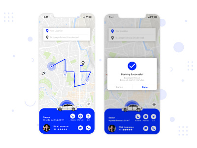 Taxi Booking App Designs