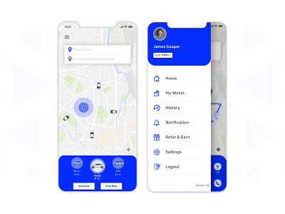 On-demand Taxi Booking App Designs android app app app design cab booking design illustration ios app taxi taxi app taxi booking app