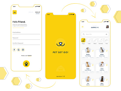 Pet Adoption / Donate App Design Concept pet donation app concept