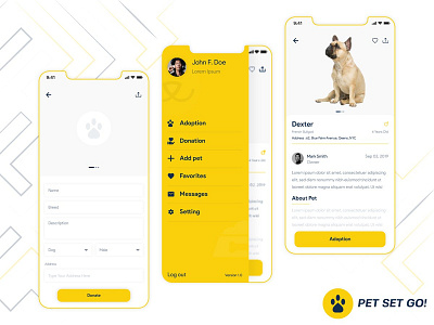 Pet Adoption / Donate App Design Concept