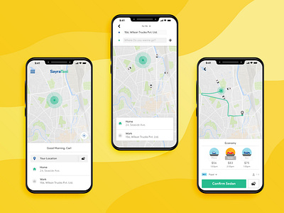 Taxi Booking App Design