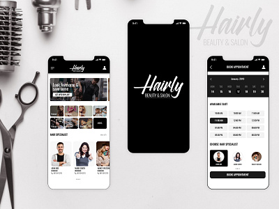 Salon Appointment Booking App Design android app app app design branding design illustration ios app