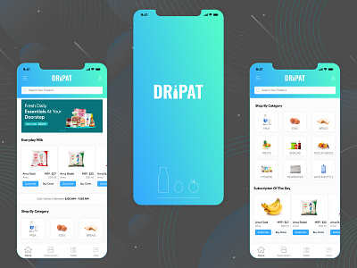 Subscription Based Delivery App Design