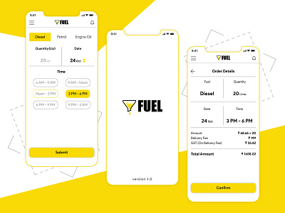 On Demand Fuel Delivery App Design Concept
