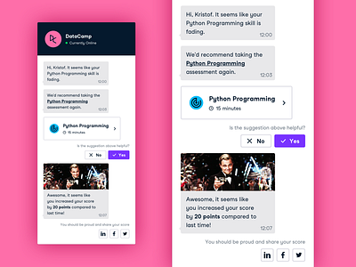 Design Sprint – Engagement conversational messaging