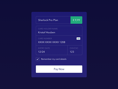 Daily UI challenge #002 – Credit Card Checkout checkout credit card dailyui