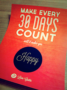 Make every 30 days count!