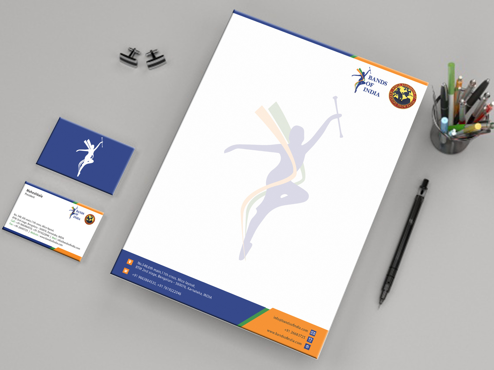 Visiting Card Letterhead Mockup by Shwetha A on Dribbble
