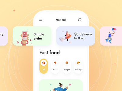 Concept for delivery app