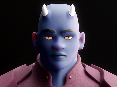 The Demon Prince 3d 3d illustration 3dart character design design