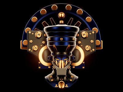 ROBOHEAD - CYGNUS 3d 3d illustration 3dart character design design