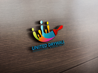 United Drywall & Contracting LLC Logo branding design graphic design illustration illustrator logo logo design vector