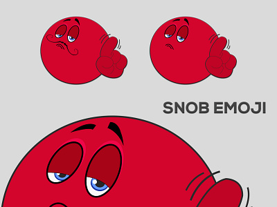 Snob Emoji design emoji graphic design illustration illustrator vector