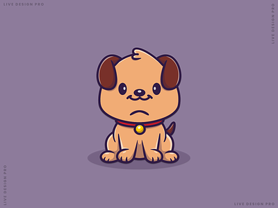 Cute Dog Mascot cartoon design graphic design illustration illustrator logo mascot vector