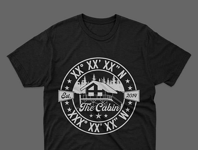 The Cabin t shirt Design branding design illustration illustrator t shirt vector