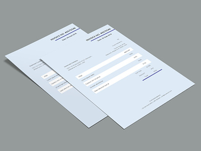 Free Blue Invoice Template