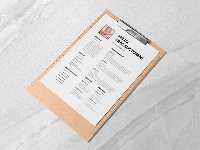 Free Clean CV/Resume Template clean resume cover letter cv resume cv resume template design doc freebie freebies