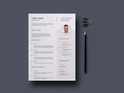 Free Simple Universal Resume Template freebie freebies resume resume clean resume cv resume design resume template