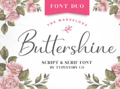 Buttershine Font Duo