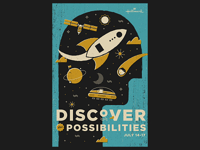 discover the possibilities - space themed hallmark event